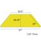 Emma and Oliver 29x57 Trapezoid Laminate Adjustable Preschool Activity Table